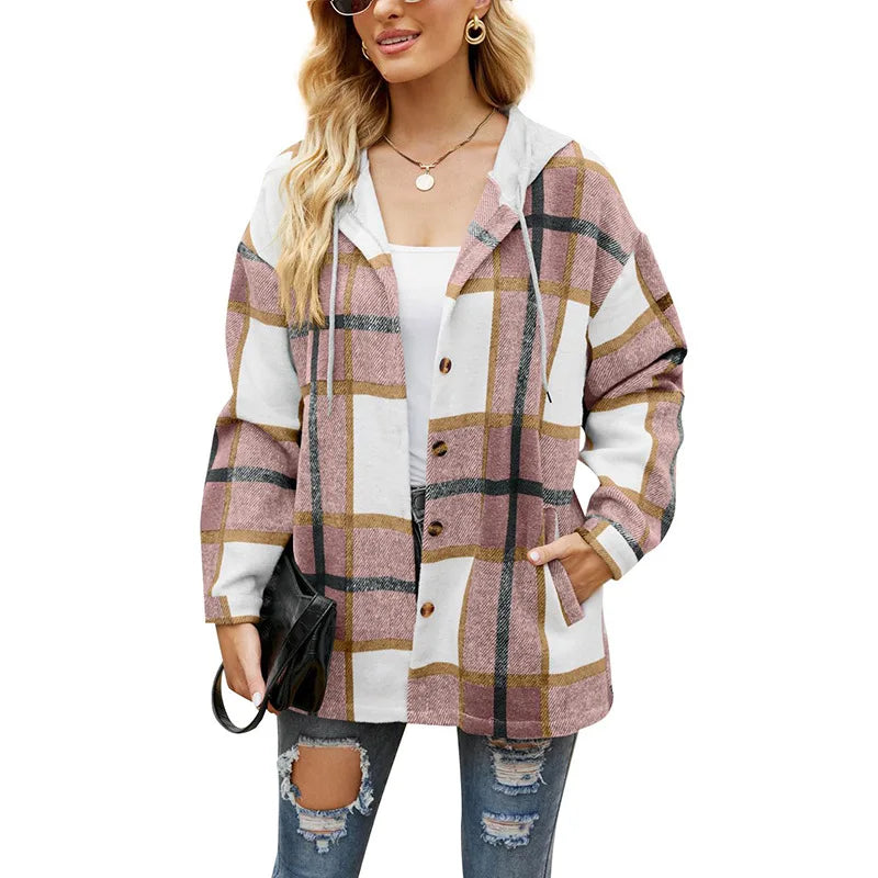 Yaderi - Klassische Flanelljacke für Frauen