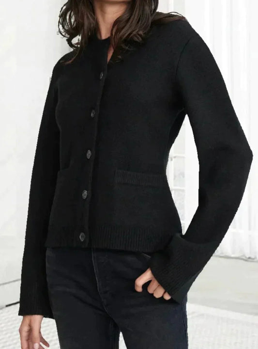 Jane - Weiche Strickjacke mit Knöpfen für Frauen