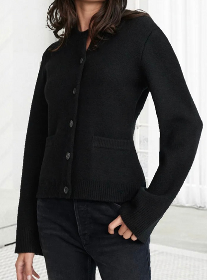 Weiche Strickjacke mit Knopfleiste für Frauen