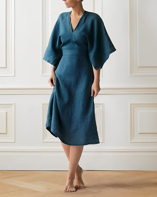 Eleanor - Elegantes Leinenkleid