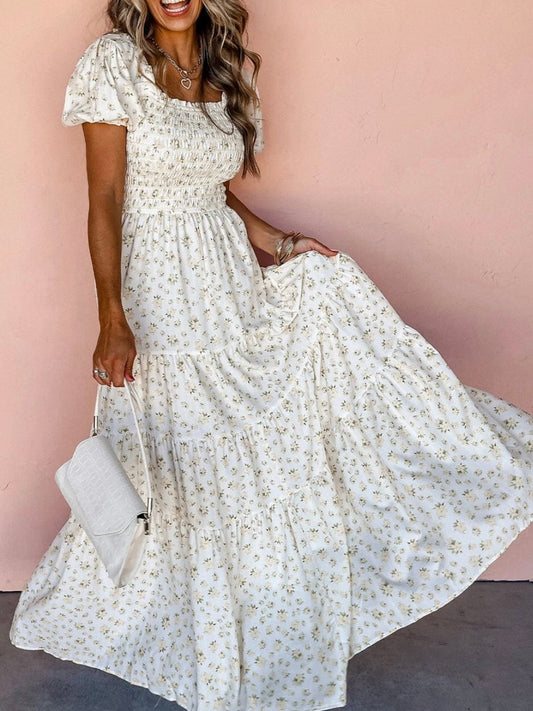 White Fields Maxikleid