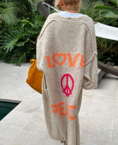 Ariana - Cosy Peace and Love Strickjacke für Frauen