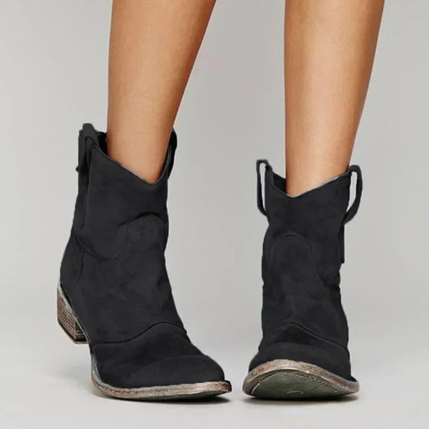 Lorelei - Elegante Stiefel mit niedrigem Absatz aus Leder