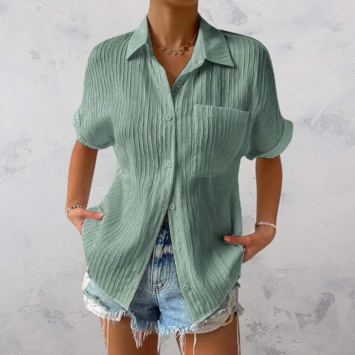 Fay | Legere leichte Bluse mit Knopfverschluss für Frauen