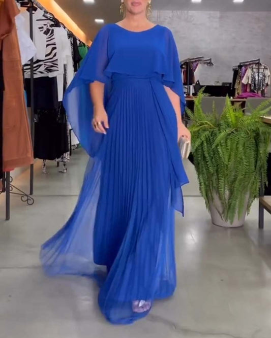 Beatrice - Elegantes Maxikleid mit Rundhalsausschnitt