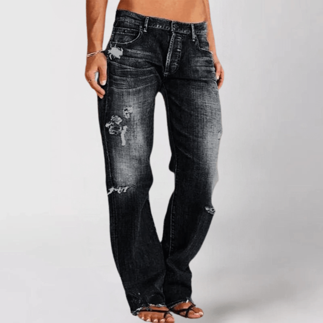 Damenjeans - Mit Löchern - Strapazierfähiger Denim - Ideal für den täglichen Gebrauch