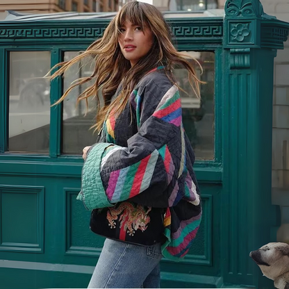 Chloé | Schicke und bequeme Regenbogen-Kimonojacke für Damen