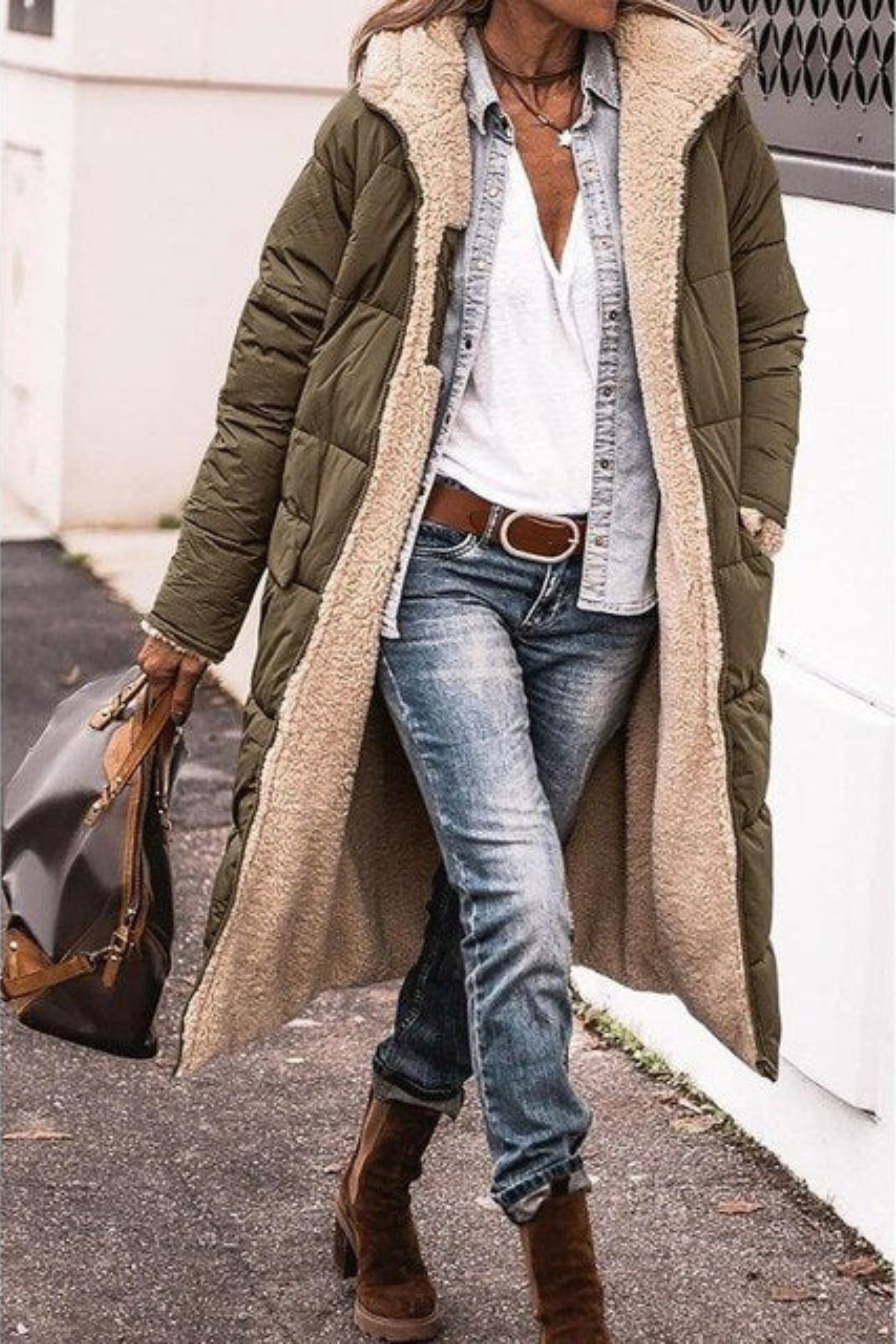Tinslee - warme Steppjacke mit Kapuze