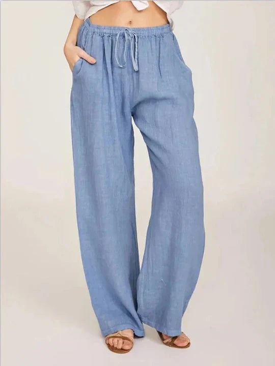 Bernice -Baumwoll-Leinen-Hose