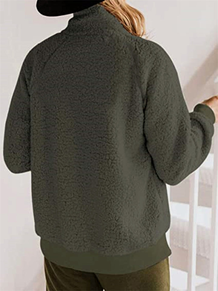 Bequeme Jacke ohne Kapuze für kaltes Wetter