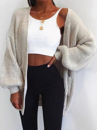 Elegante Strickjacke mit langen Ärmeln für einen stilvollen Look