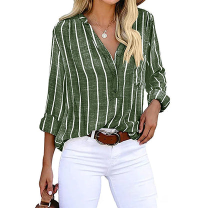 Vardi Dante™ Elise Bluse | Vintage & Gestreift
