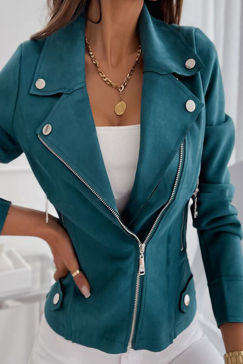 Elegante Jacke mit Reißverschluss für einen alltagstauglichen Auftritt