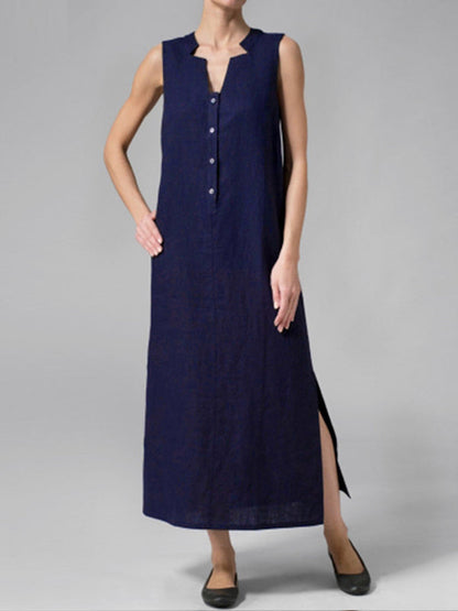 Blakely - Maxikleid mit Knöpfen und gleitender Passform
