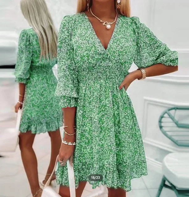 Sommerkleid mit Bohemian-Print für Damen