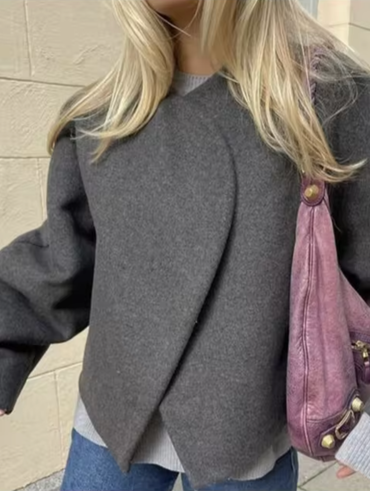 – Warmer Wollmantel