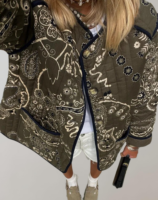 Perla - Lässige bedruckte Softjacke