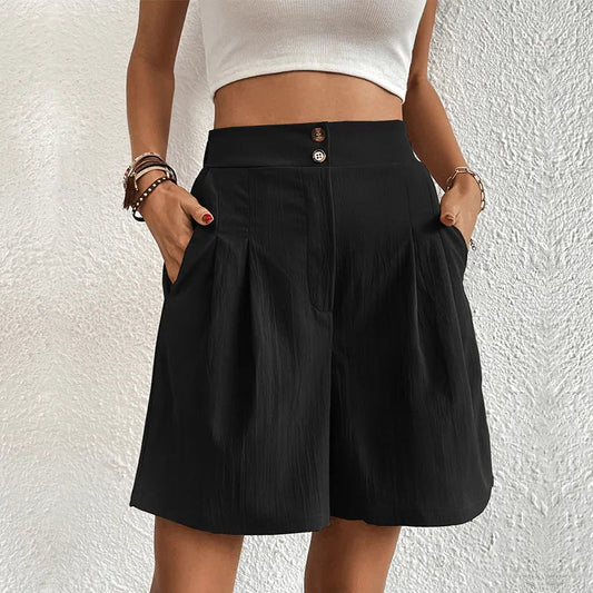 Shorts für Damen - modisch - hohe Taille, leicht, atmungsactive - ideal für den Sommer
