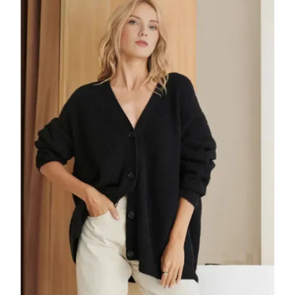 Elegante warme Damen Strickjacke