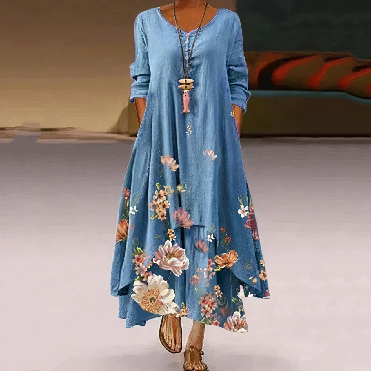 Eloria – Elegantes Baumwollkleid