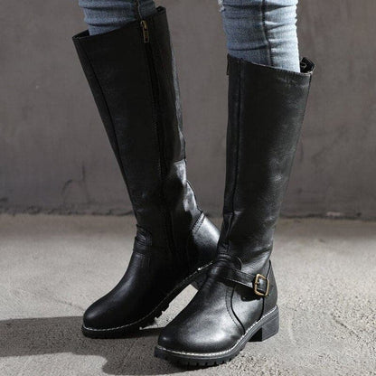 Martha - Hohe Lederstiefel für Frauen