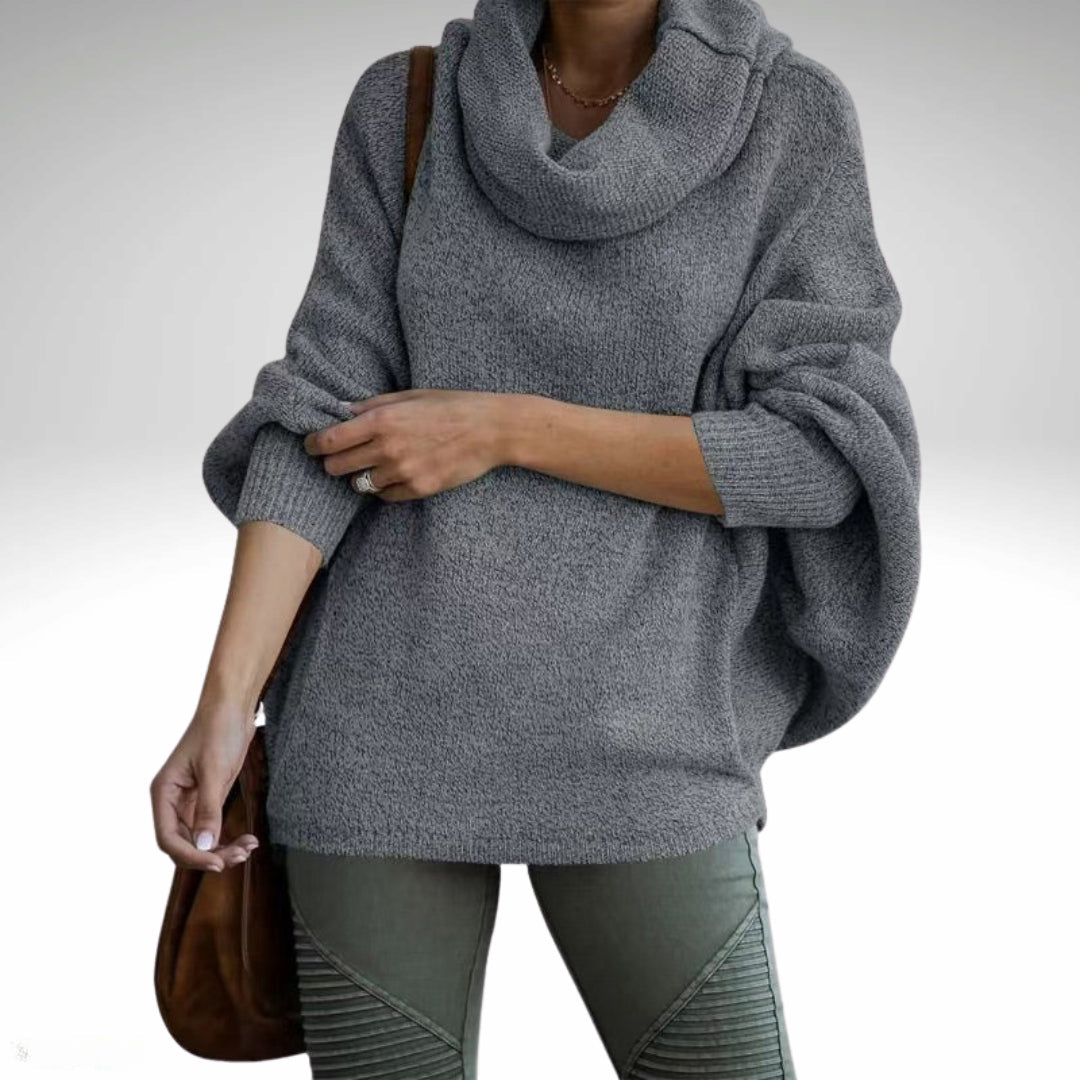Evelyn - Oversize-Rollkragenpullover Warm für Frauen