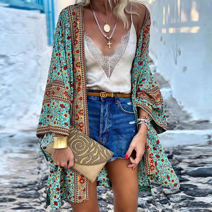 Zanzi Boho Cardigan | Ein fröhlicher, stylischer & mittellanger Kimono!