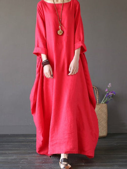Damenkleid in lockerer Passform in Übergröße