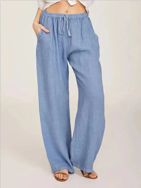 Leinen-Baumwoll-Hosen