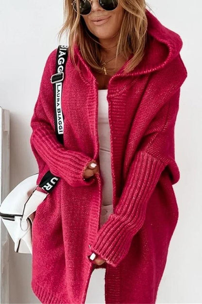 Esmeralda - Lässige Strickjacke mit Kapuze
