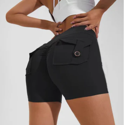 Shorts mit hoher Taille