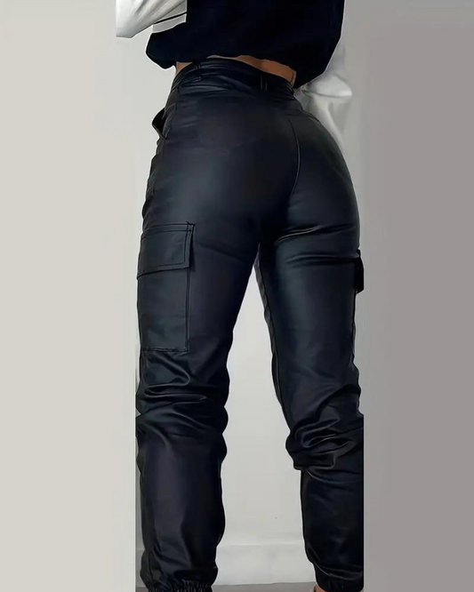 Élodie - Bequeme Cargohose aus Leder