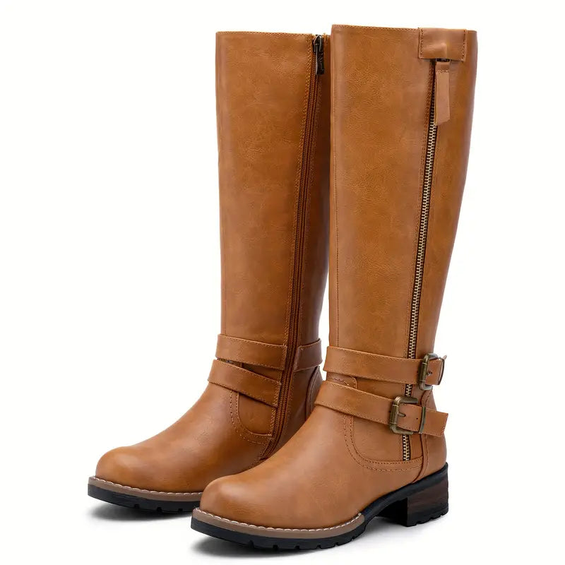 Elise - Hohe Stiefel aus Leder