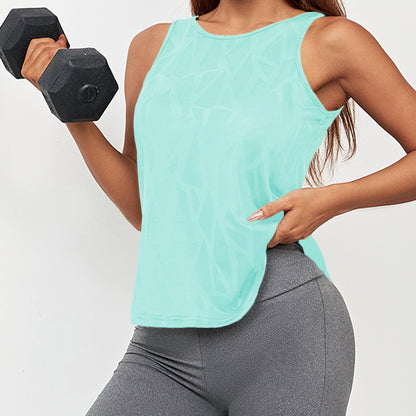 Lara | Yoga-Tanktop mit geometrischem Ausschnitt und lockerer Passform