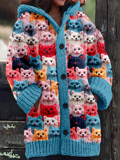 Nestle™ | Kuschelige Strickjacke mit Kapuze