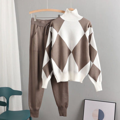 Sandy - Zweiteilig gestricktes Langarmshirt