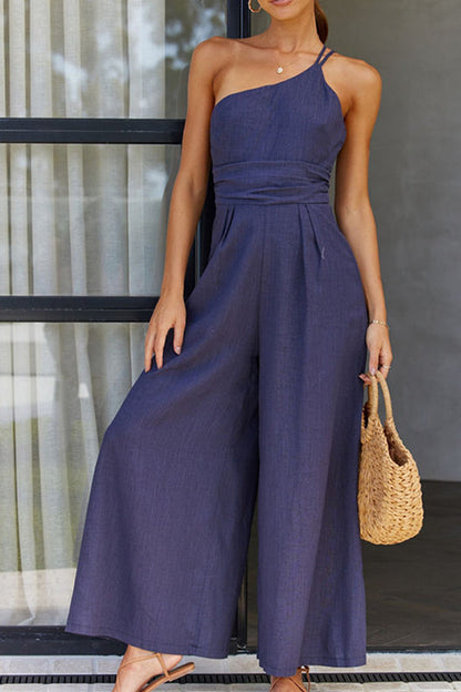 Camille - Eleganter Overall mit einer Schulter