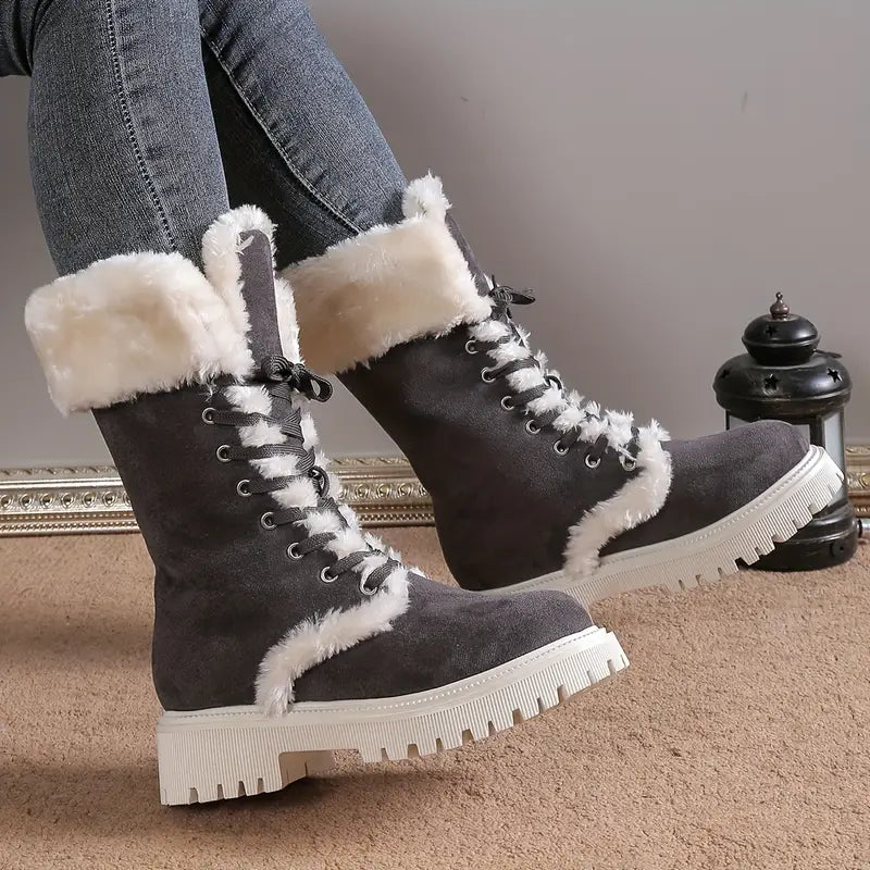 Winterstiefel mit mittlerer Wadenhöhe - Yashita