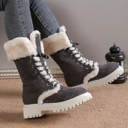 Winterstiefel mit mittlerer Wadenhöhe - Yashita