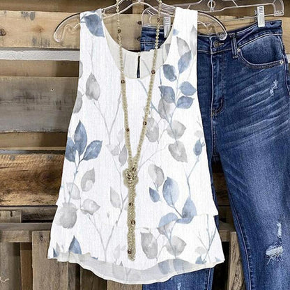 Janna - Schickes, ärmelloses Tank Top mit Rundhalsausschnitt
