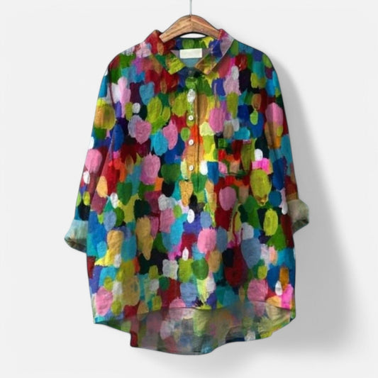 Nivo™ | Elegante Blumenbluse mit einem Hauch von Anmut