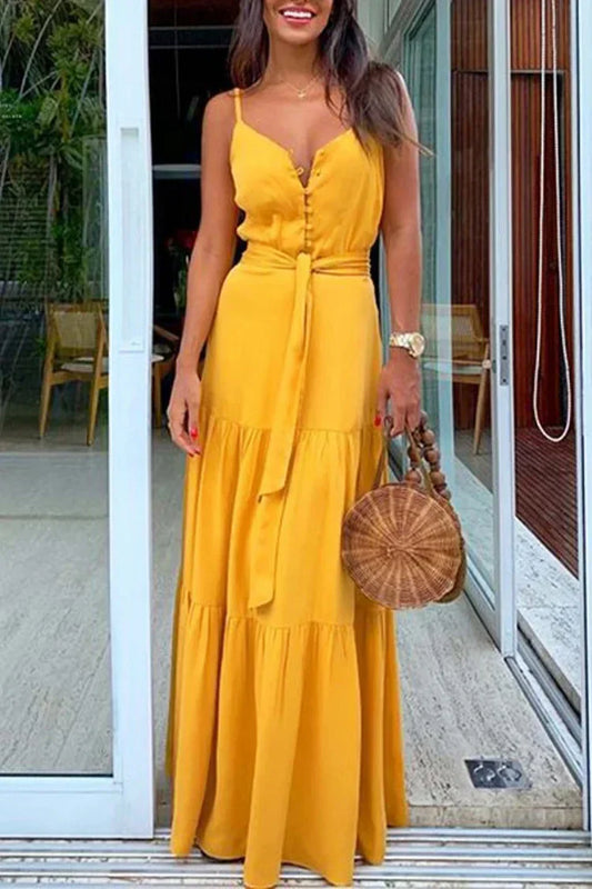 Hemdkleid mit Knöpfen und Schleife