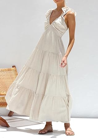 Rebecca - Maxikleid mit Rüschen