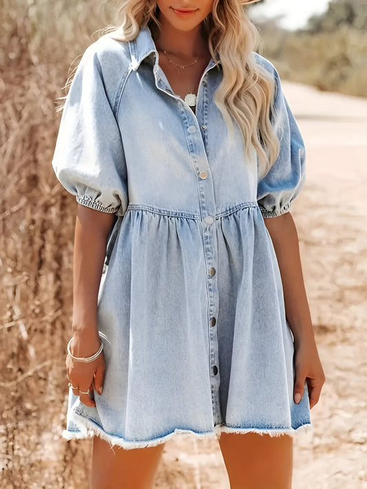 Indrani | Mühelos stilvolles Denim-Kleid