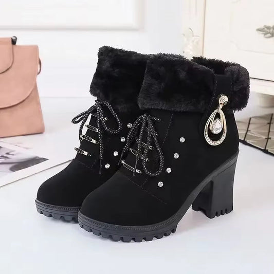 Elegante Winterstiefel für Frauen mit Absatz