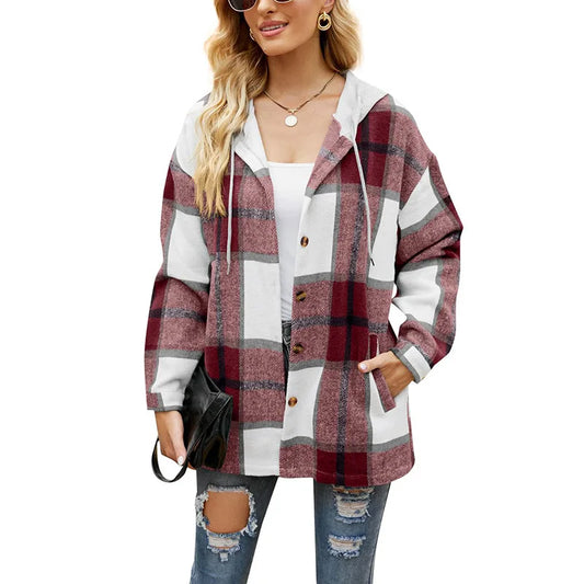 Yaderi - Klassische Flanelljacke für Frauen