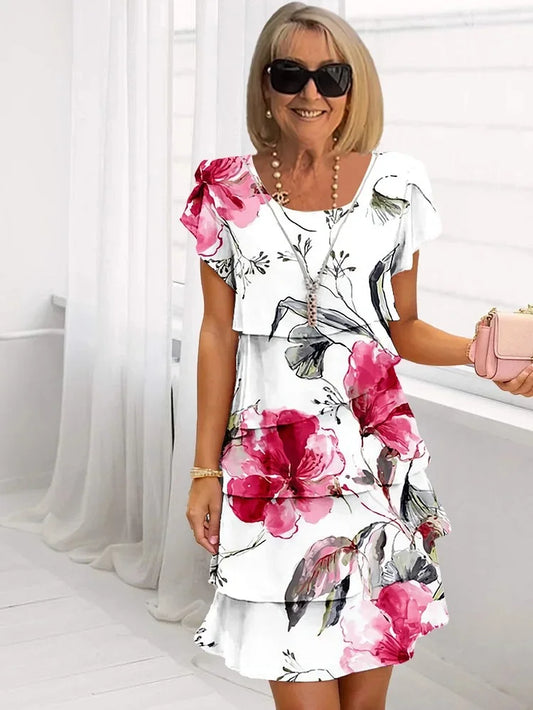 Elina geblümtes Kleid