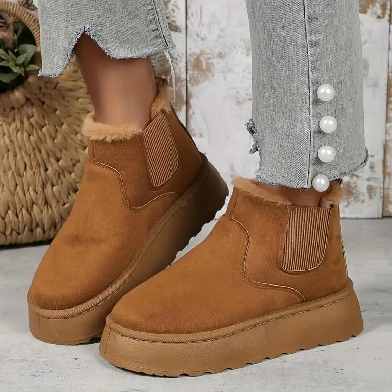 Lässige Schlupfstiefel | Beige - Einfach und bequem - Ideal für jeden Tag