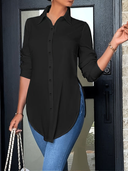 Wendaya Bluse | Hemd mit geteiltem Knopf