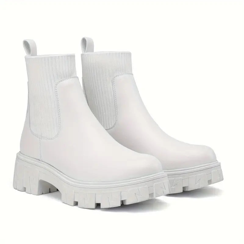 Chelsea-Stiefel mit Plateau
